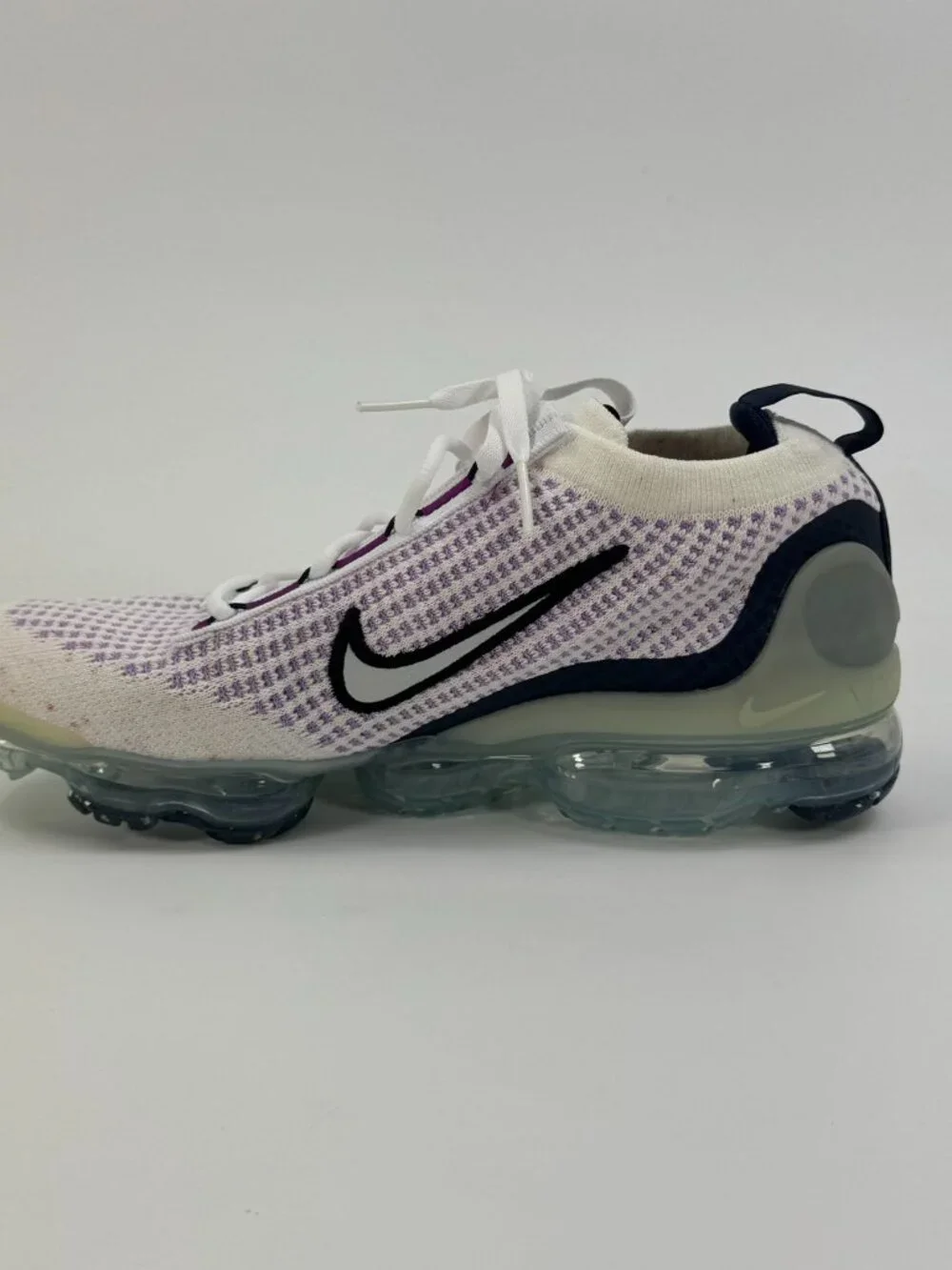 Nike Air Vapormax 2021 FK GS 'White Metallic Silver' DB1550-105 size 6.5 Y / 8 W